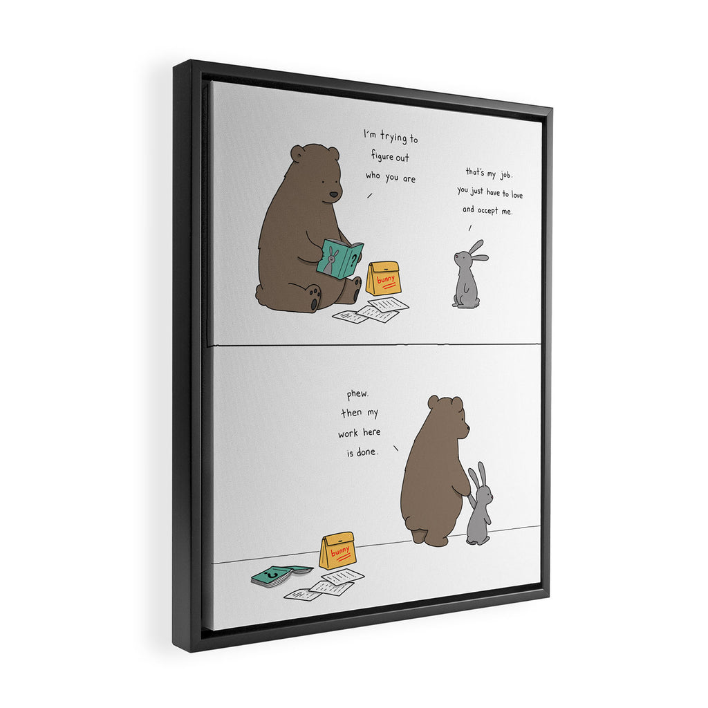 LOVE Framed Canvas Print Gallery Image 2