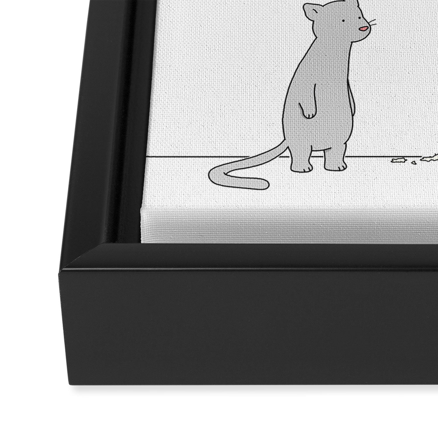 SQUEAKY Framed Canvas Print Gallery Image 3