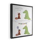 STRESSED Framed Canvas Print Gallery Image 2