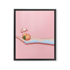 Peach Beach Framed Canvas Print Gallery Image 8