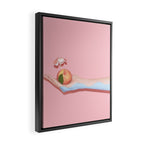 Peach Beach Framed Canvas Print Gallery Image 2