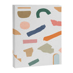 Mix of color shapes happy artwork Canvas Print Gallery Image 6