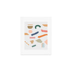 Mix of color shapes happy artwork Art Print Gallery Image 1