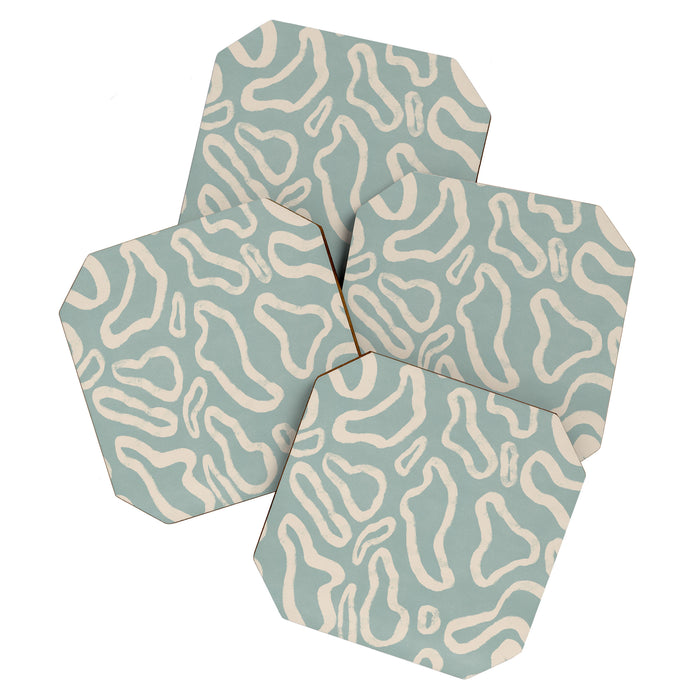 Organical shapes #443 Coaster Gallery Image 1