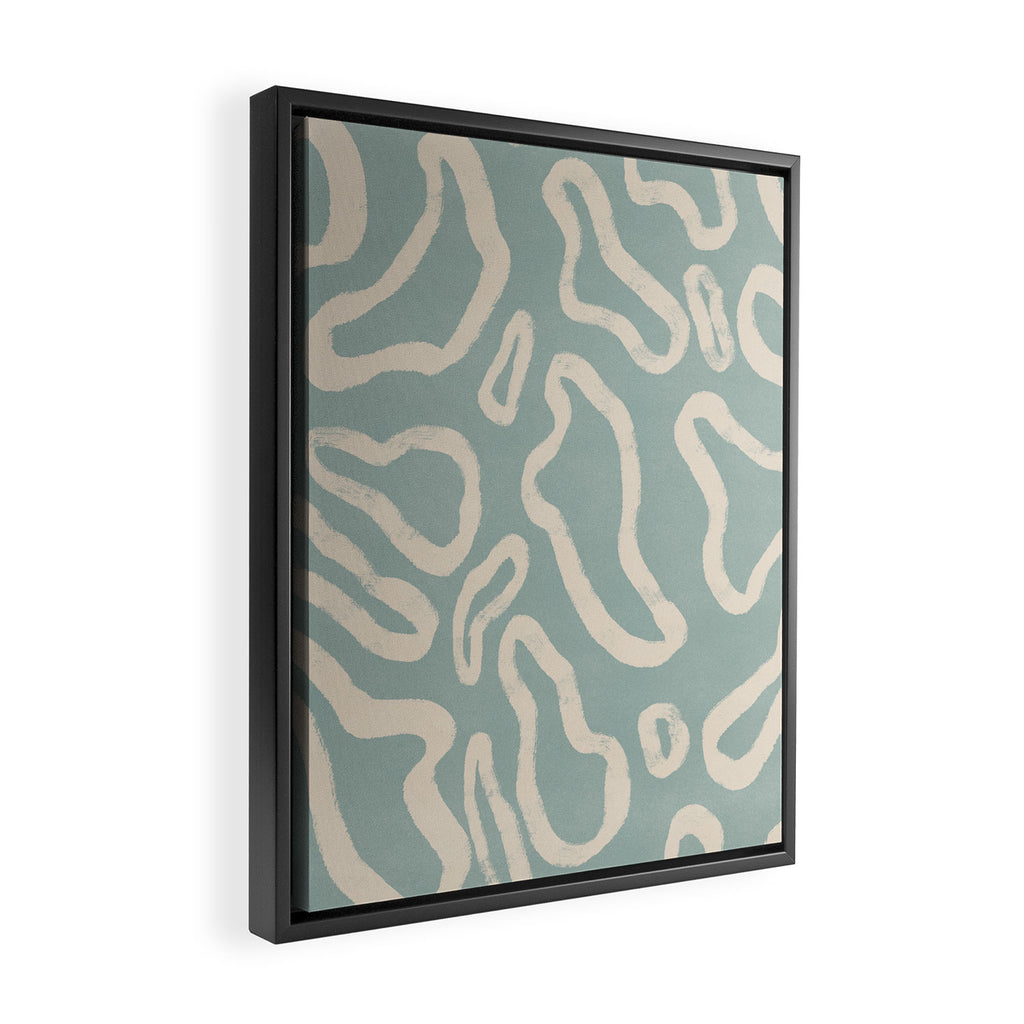 Organical shapes #443 Framed Canvas Print Gallery Image 2