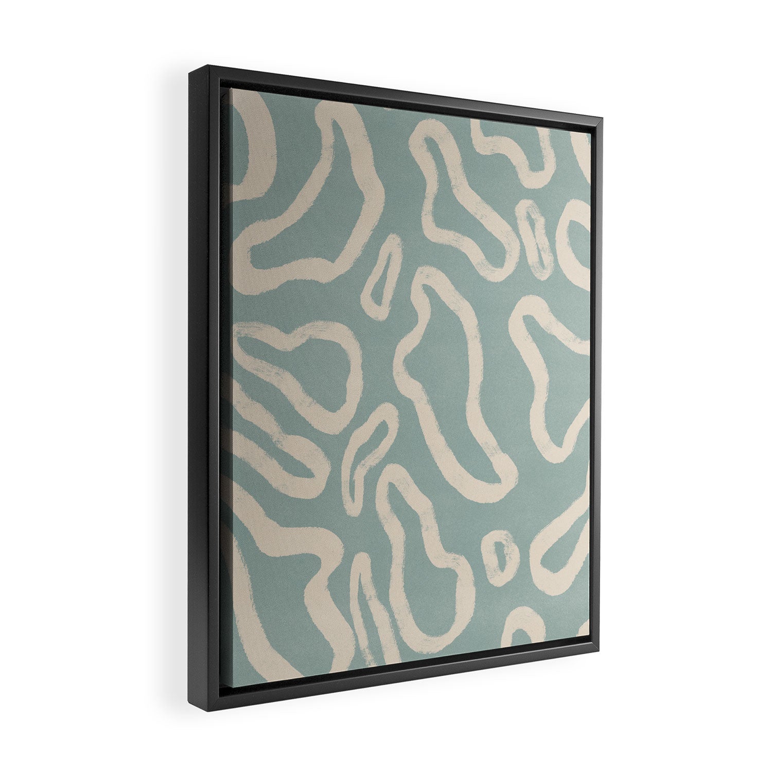 Organical shapes #443 Framed Canvas Print Gallery Image 2