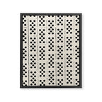 Dominos Pattern - monochrome hand-drawn  Framed Canvas Print Gallery Image 6