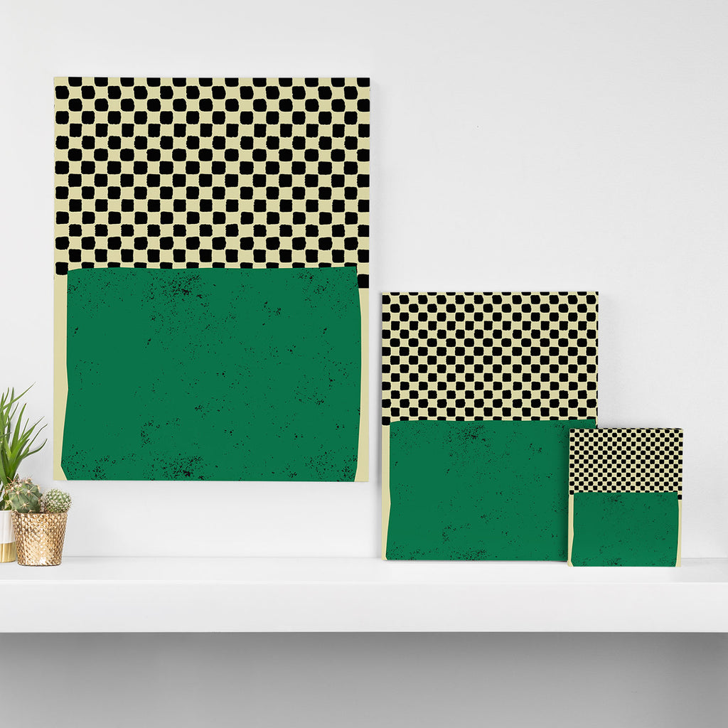 Green Colorblock Canvas Print Gallery Image 3