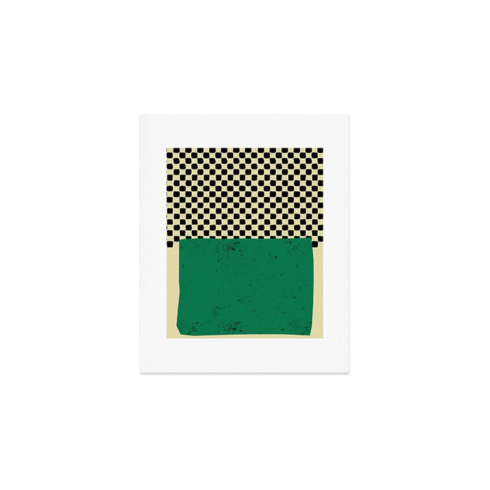 Green Colorblock Art Print Gallery Image 1