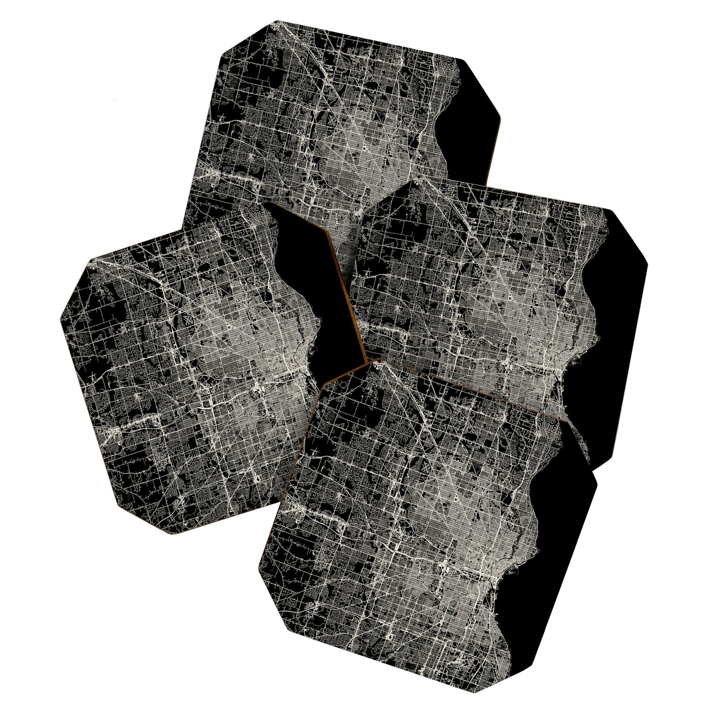 Milwaukee City Map Coaster