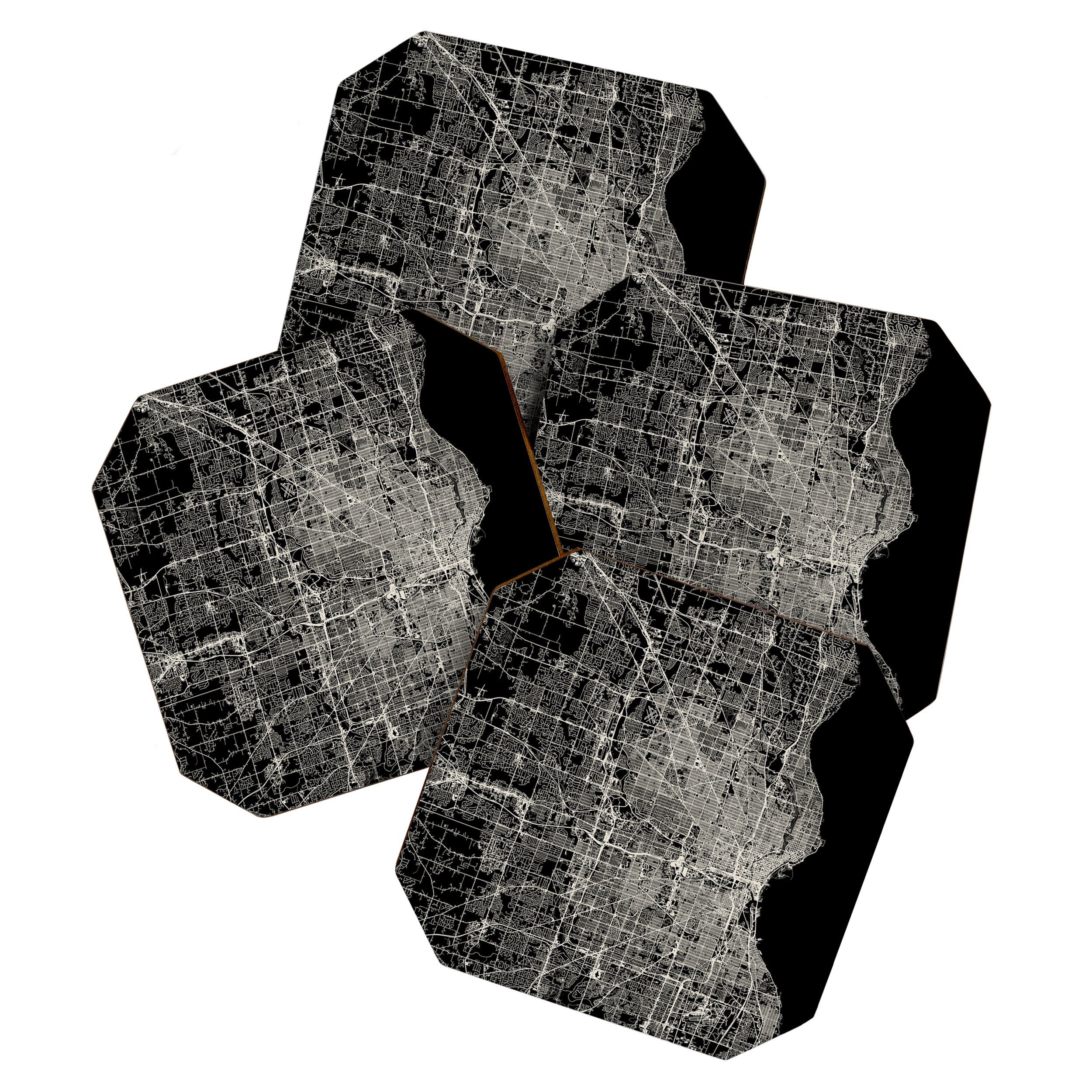 Milwaukee City Map Coaster Gallery Image 1