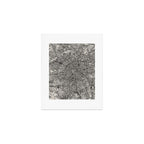 Paris Map - Black&White City Maps Art Print Gallery Image 1
