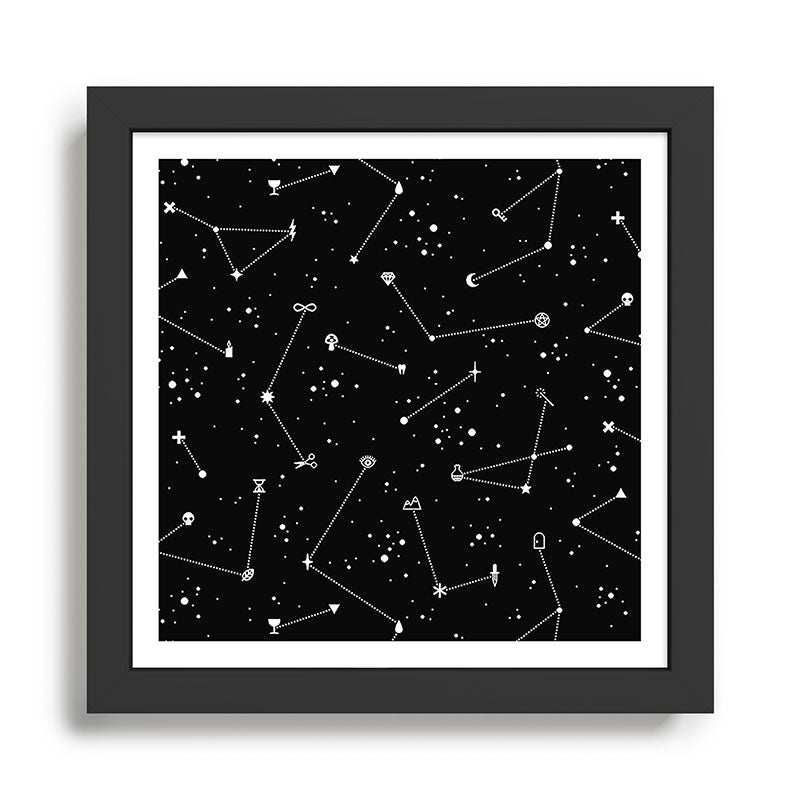 Constellations (Black) Framed Art Print Gallery Image 1