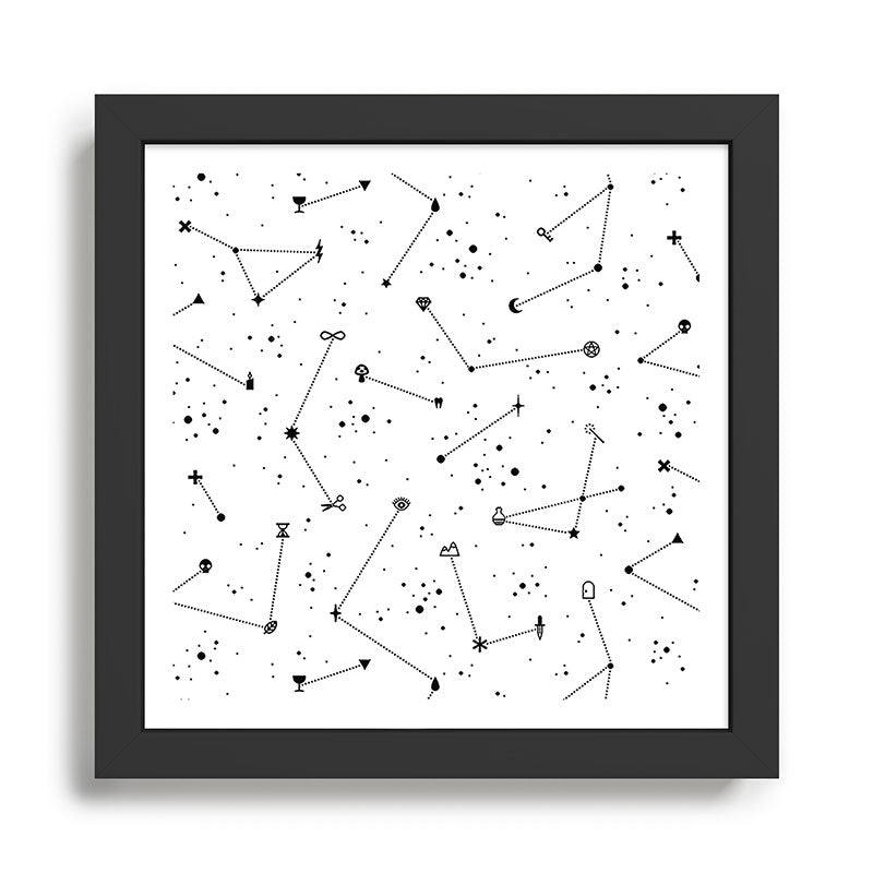 Constellations (White) Framed Art Print Gallery Image 1