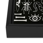 Curiosities: Bone Black Framed Canvas Print Gallery Image 3