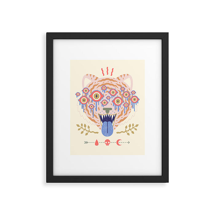 Eyes of the Tiger Framed Art Print Gallery Image 1