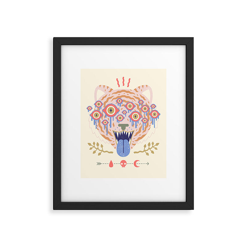 Eyes of the Tiger Framed Art Print Gallery Image 5