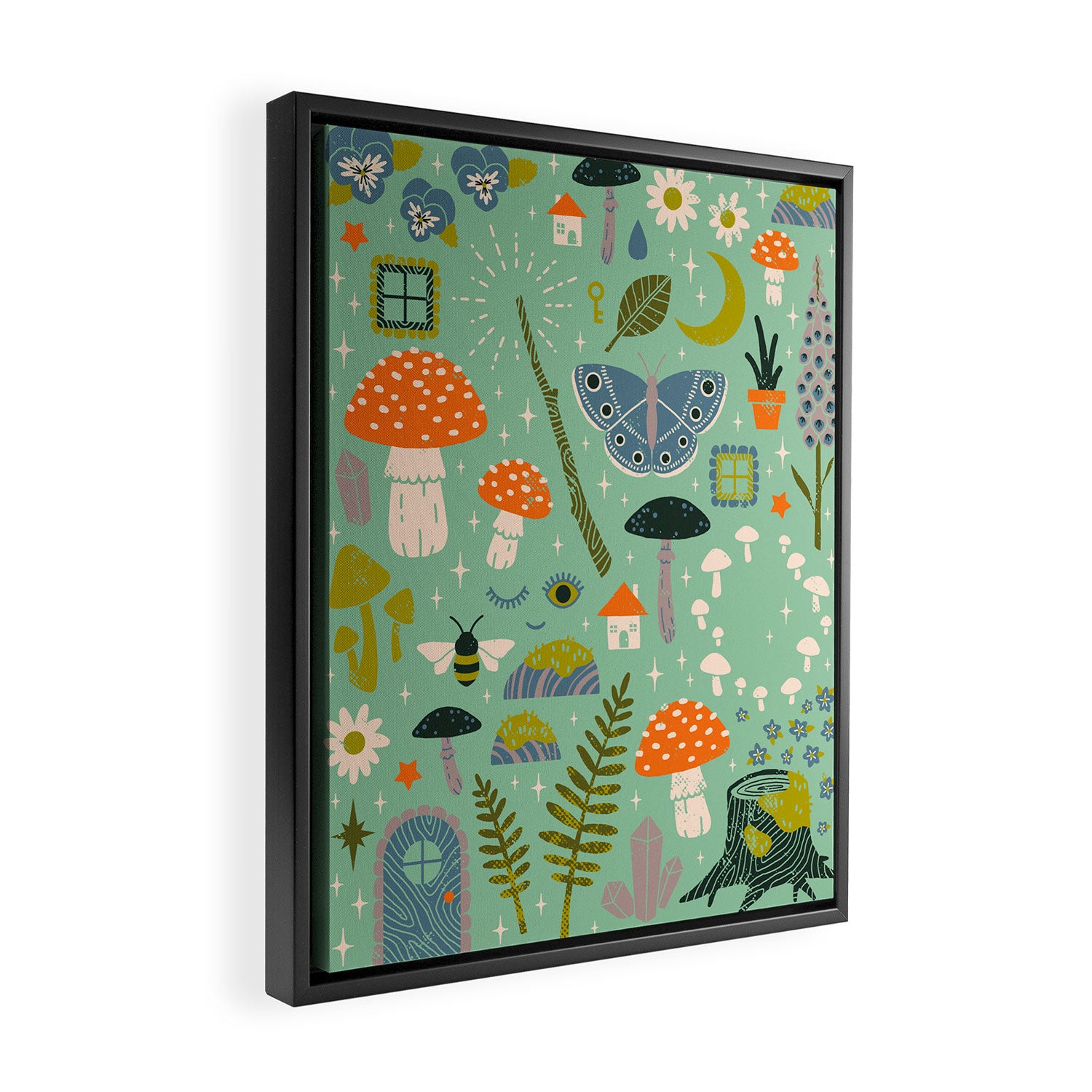 Fairy Garden Framed Canvas Print Gallery Image 2