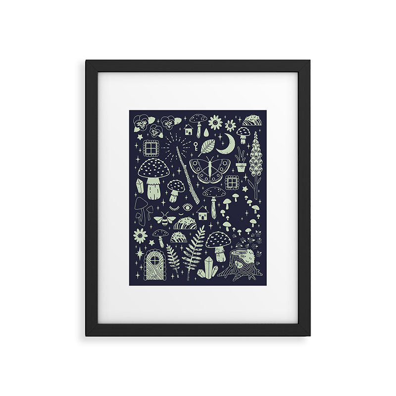 Fairy Garden: Midnight Framed Art Print Gallery Image 5