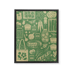 Farmers Market: Sprout Framed Canvas Print Gallery Image 6