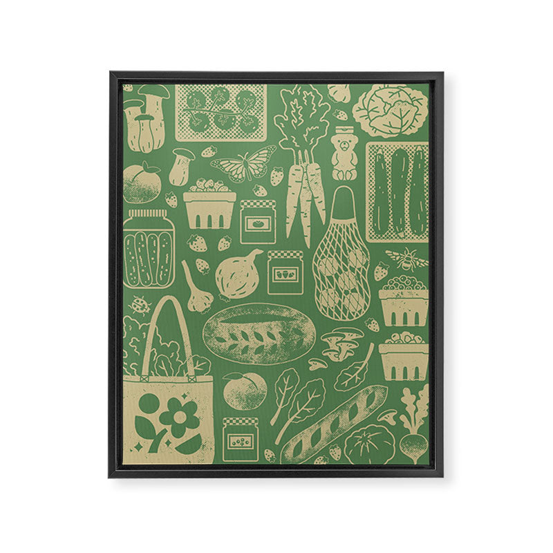 Farmers Market: Sprout Framed Canvas Print Gallery Image 6