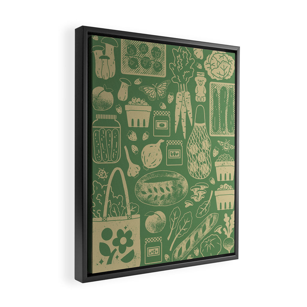 Farmers Market: Sprout Framed Canvas Print Gallery Image 2