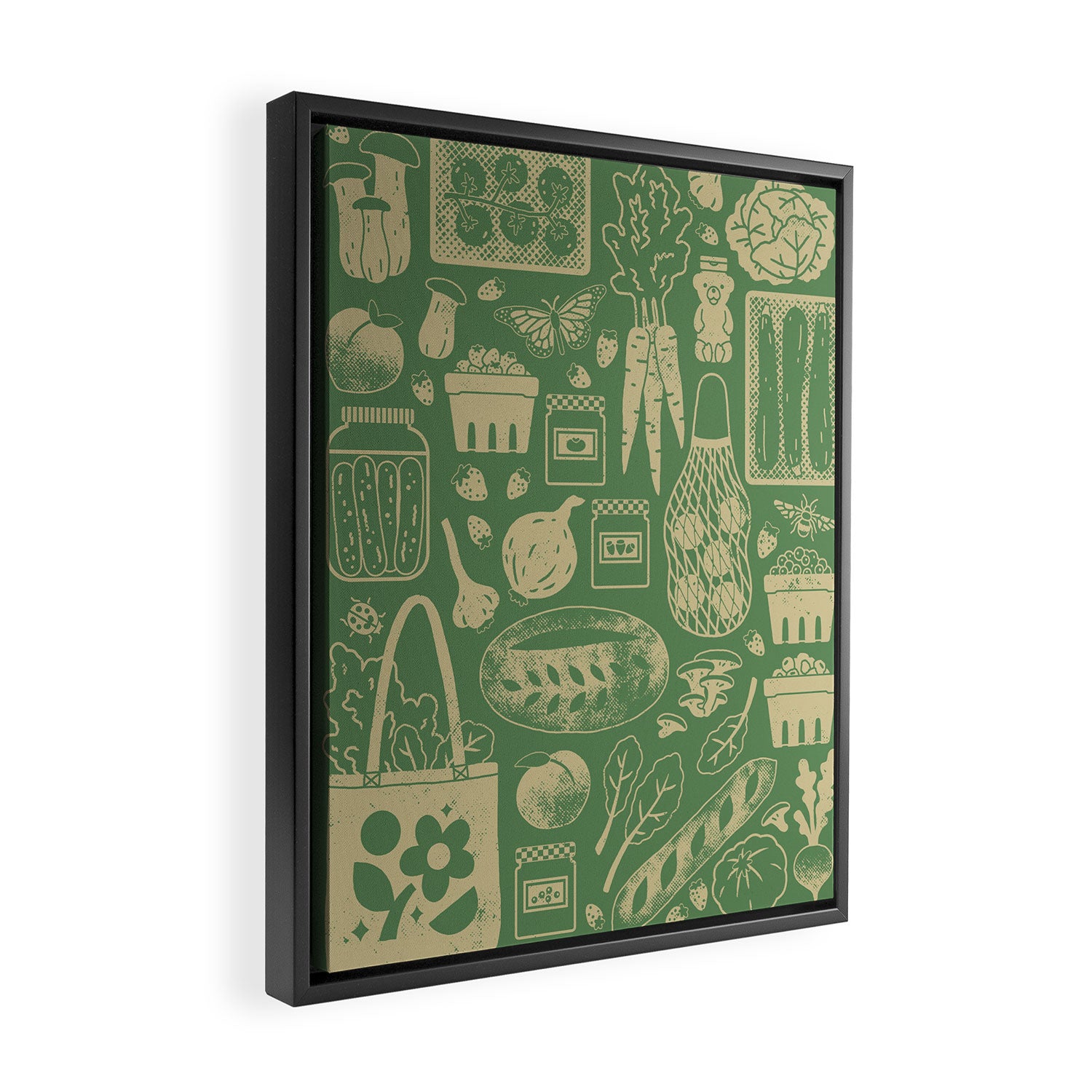 Farmers Market: Sprout Framed Canvas Print Gallery Image 2