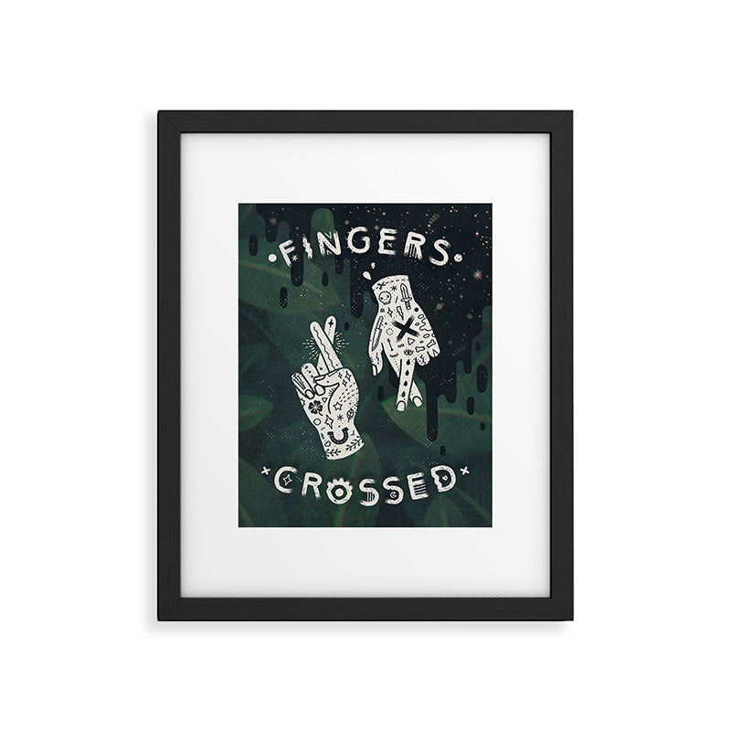 Good Luck / I'm Lying Framed Art Print Gallery Image 5