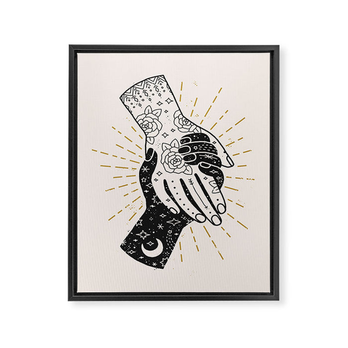 Hold On Framed Canvas Print Gallery Image 1