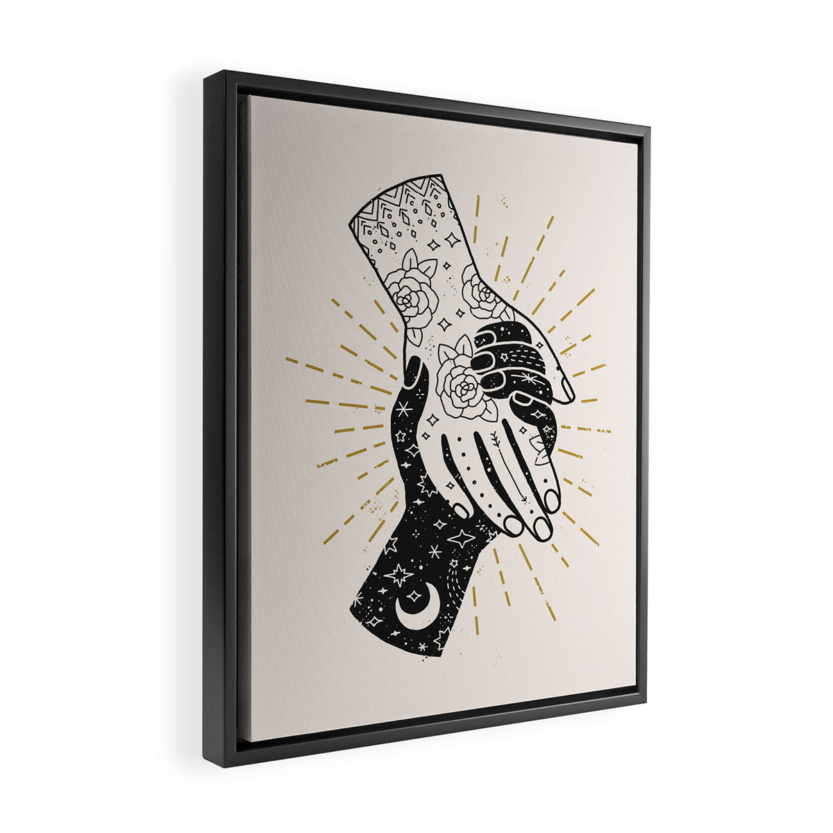 Hold On Framed Canvas Print Gallery Image 2