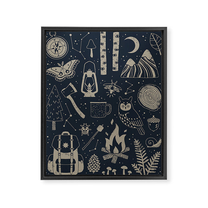 Into the Woods: Stargazing Framed Canvas Print Gallery Image 1