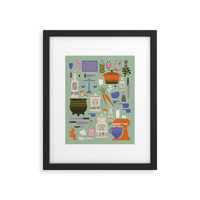 Kitchen Witch Framed Art Print Gallery Image 1