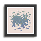 Lepus Constellation: Pastel Framed Art Print Gallery Image 1