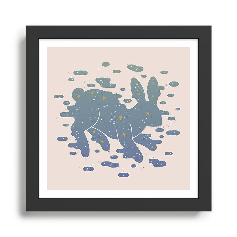 Lepus Constellation: Pastel Framed Art Print Gallery Image 1