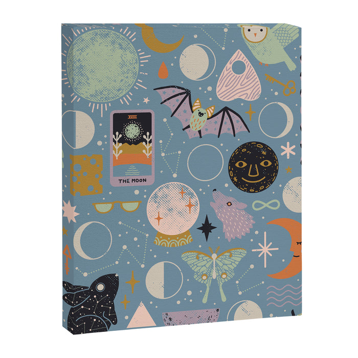 Lunar Pattern: Blue Moon Canvas Print Gallery Image 1