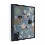 Lunar Pattern: Blue Moon Framed Canvas Print Gallery Image 2