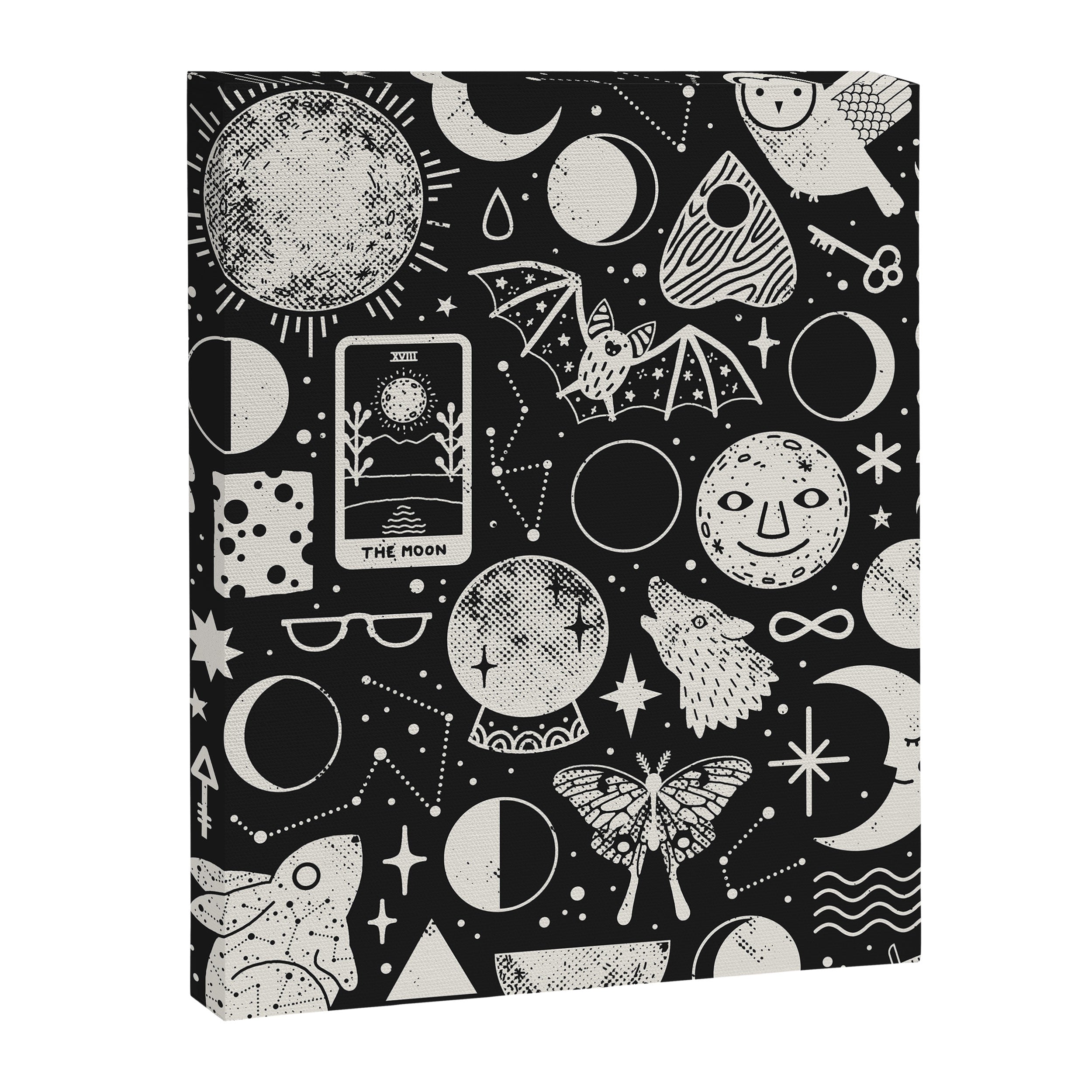 Lunar Pattern: Eclipse Canvas Print Gallery Image 6