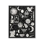 Lunar Pattern: Eclipse Framed Canvas Print Gallery Image 6