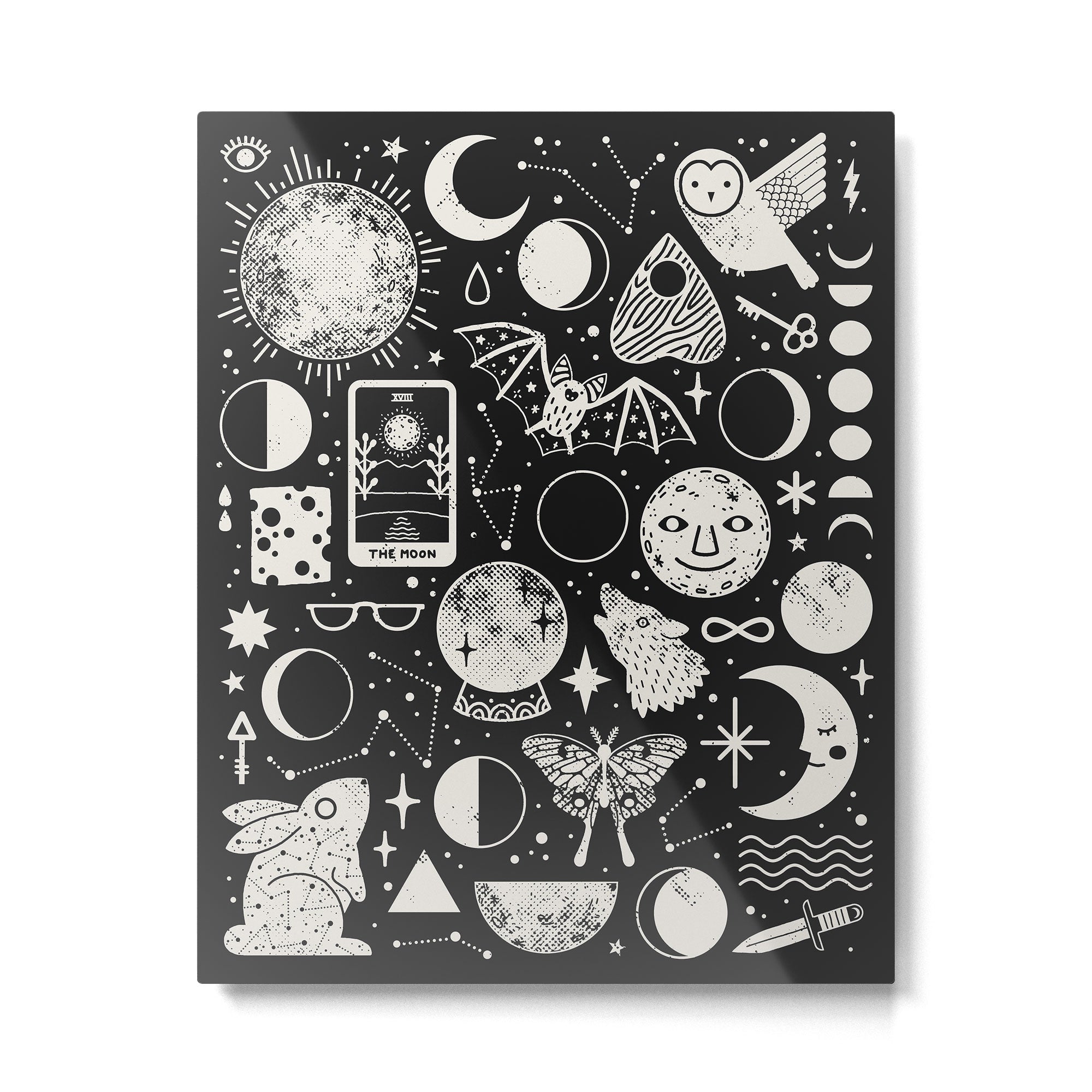 Lunar Pattern: Eclipse Metal Print Gallery Image 4