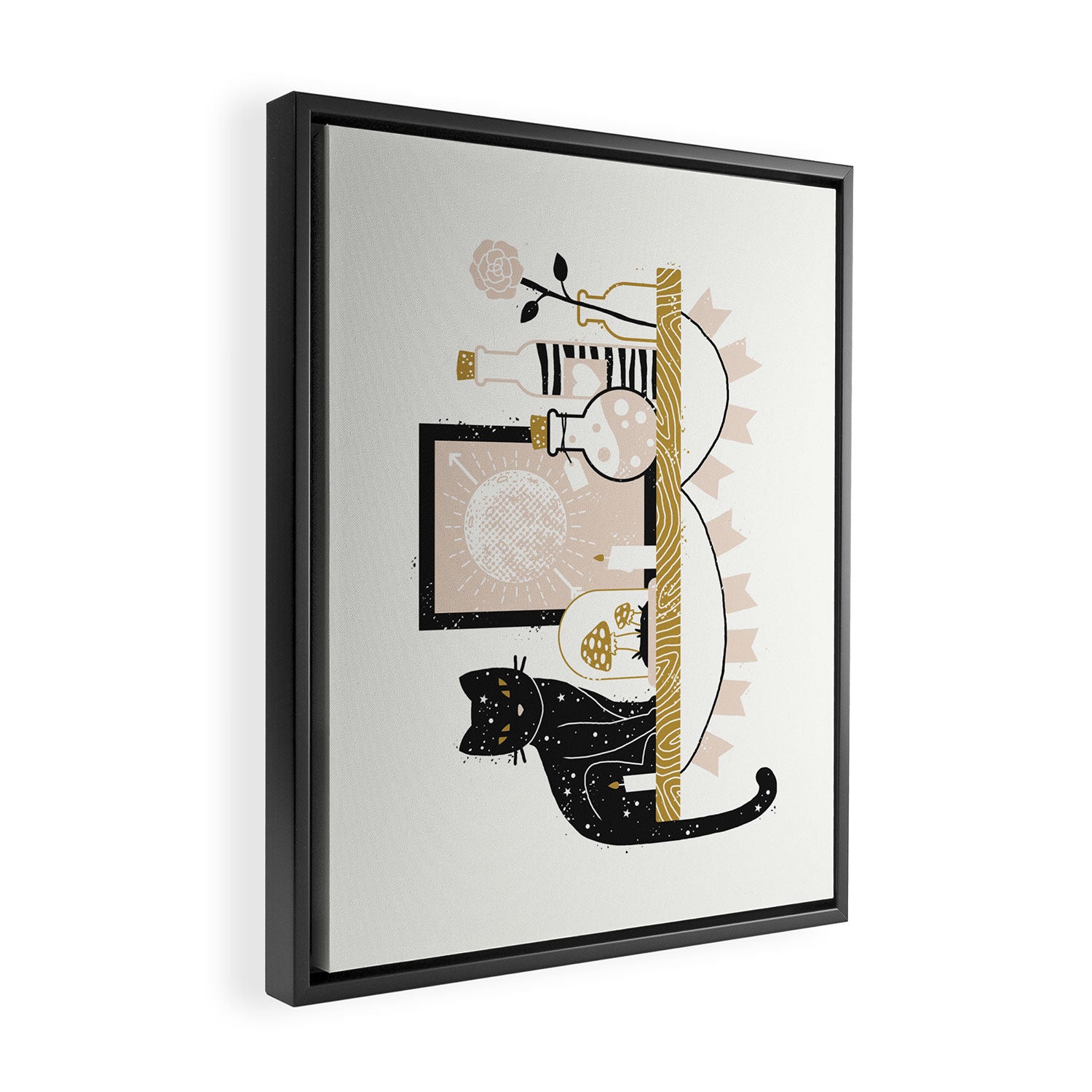 Magical Little Shelf Framed Canvas Print Gallery Image 2
