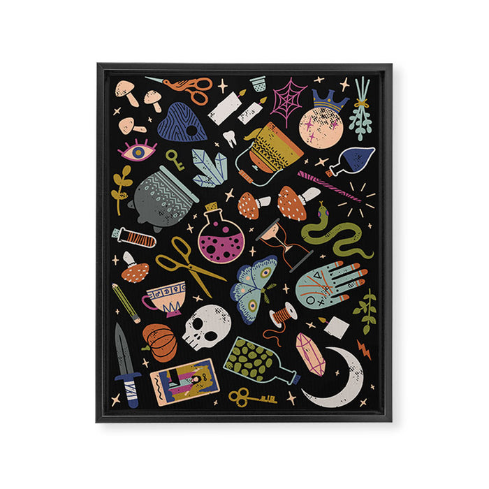 Magical Objects Framed Canvas Print Gallery Image 1