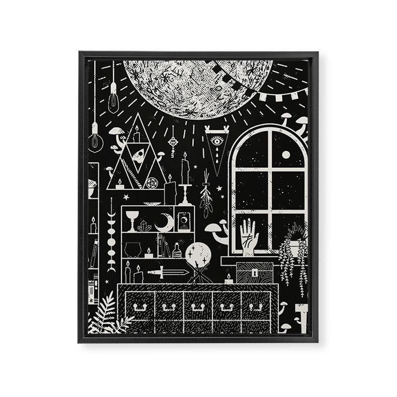 Moon Altar Framed Canvas Print Gallery Image 6