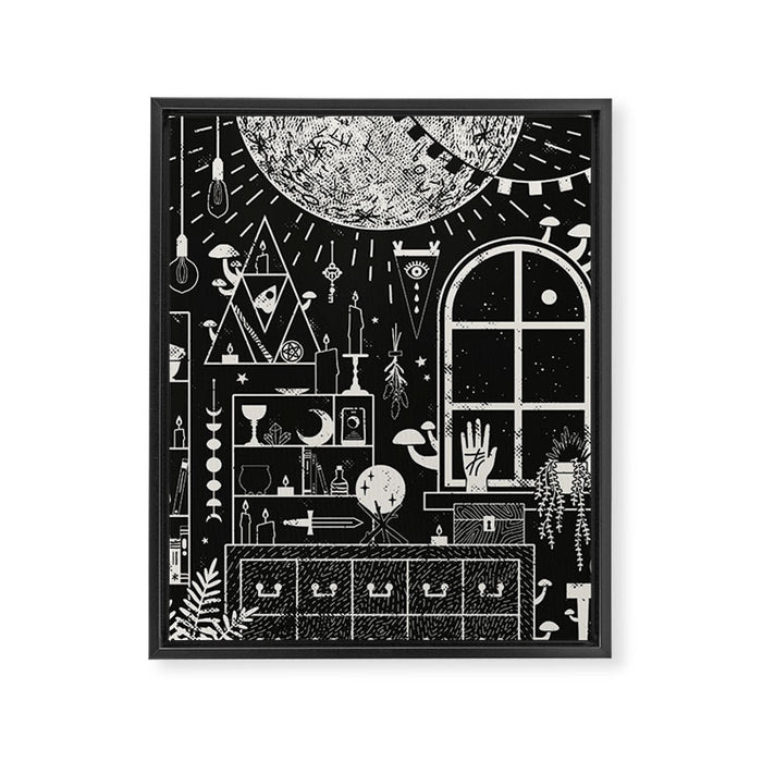 Moon Altar Framed Canvas Print Gallery Image 1