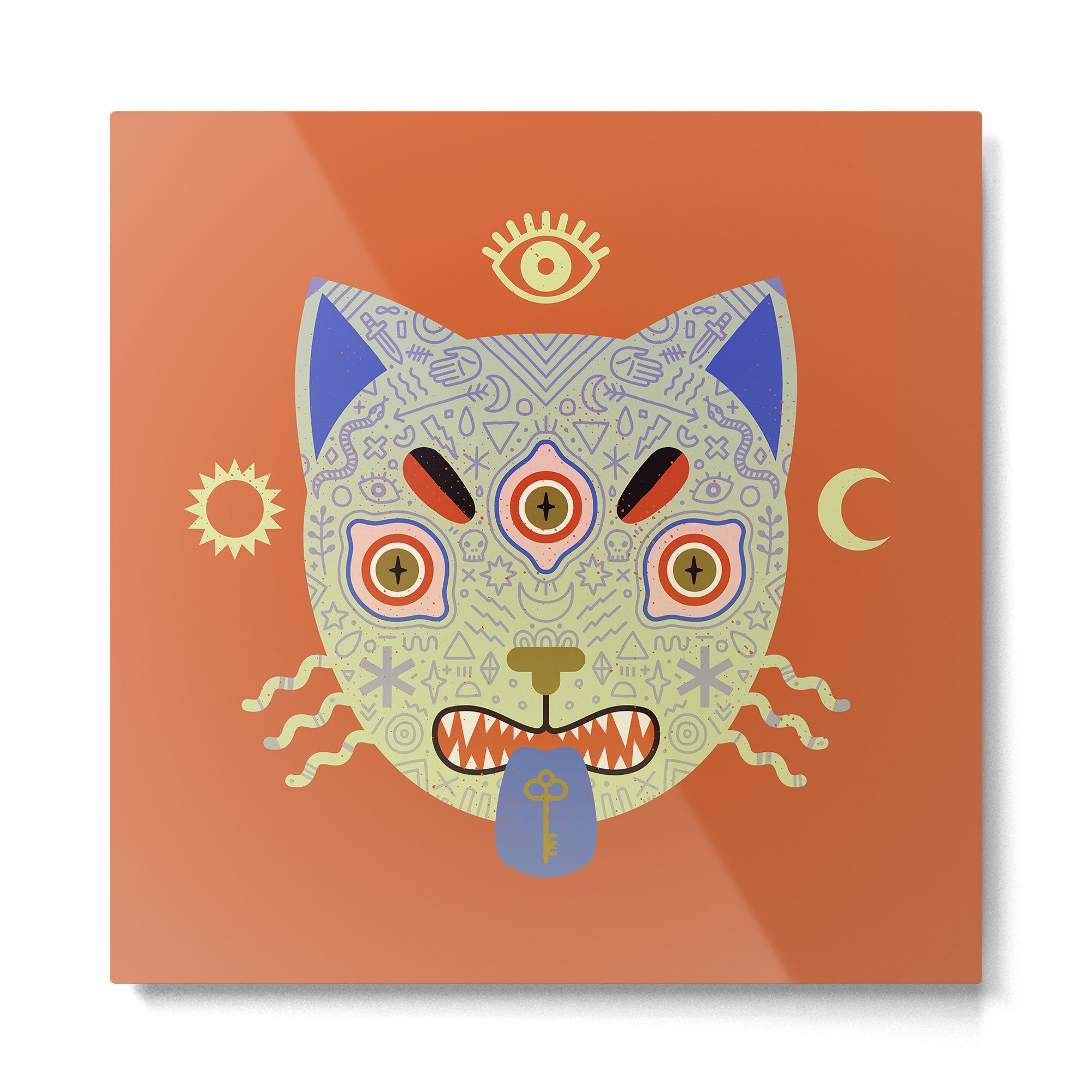Mystic Cat Metal Print Gallery Image 2