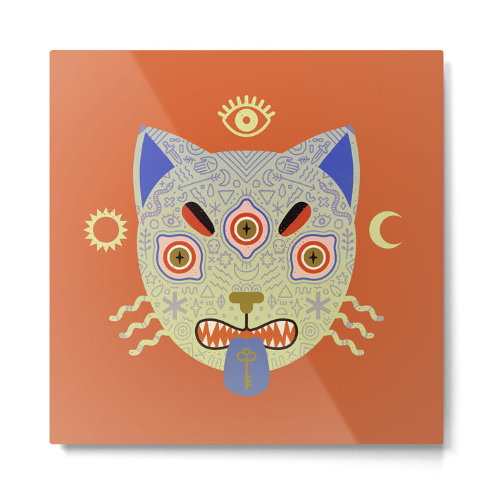 Mystic Cat Metal Print Gallery Image 1