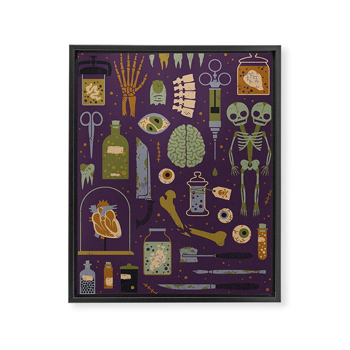Oddities Framed Canvas Print Gallery Image 1