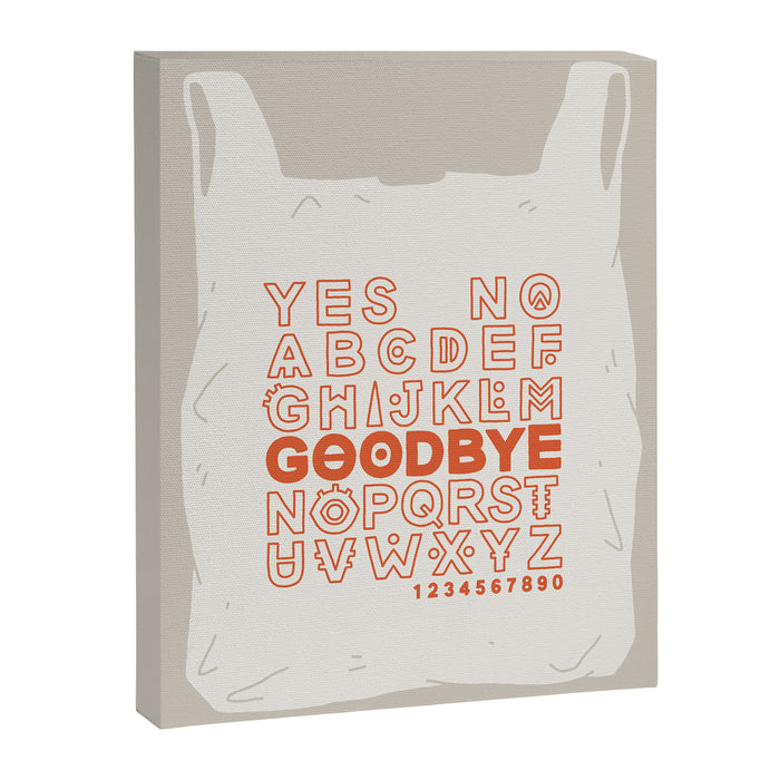 Plastic Bag Ouija Board Canvas Print Gallery Image 1