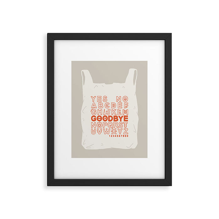 Plastic Bag Ouija Board Framed Art Print Gallery Image 1
