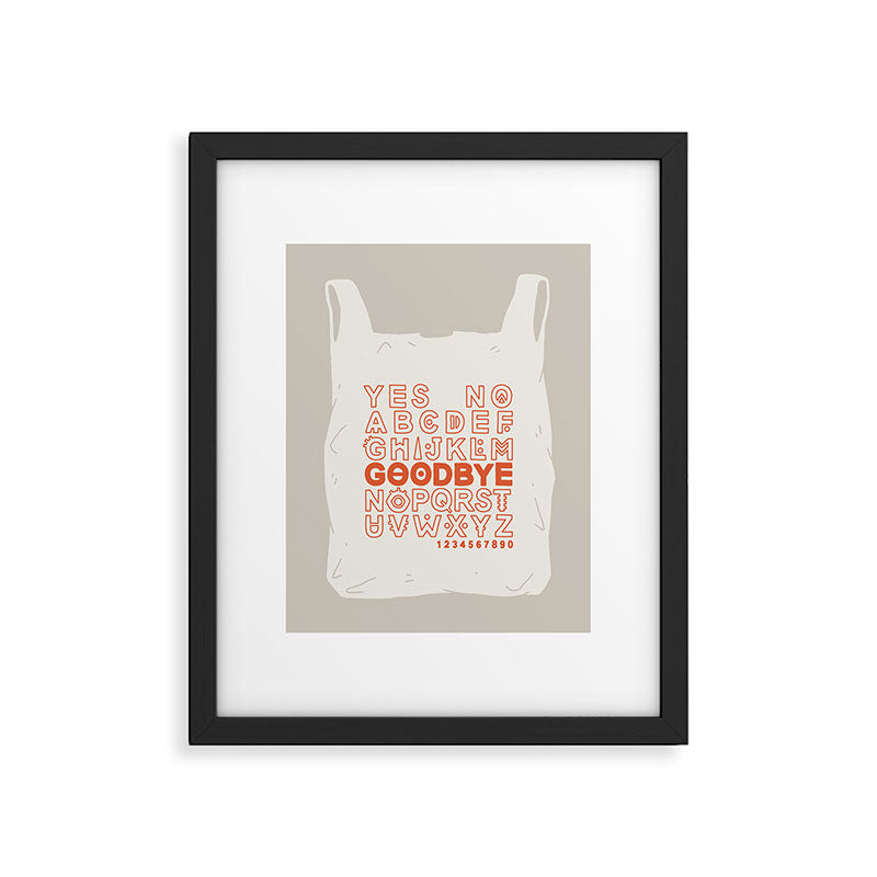 Plastic Bag Ouija Board Framed Art Print Gallery Image 5
