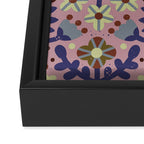 Playful Folk Floral Framed Canvas Print Gallery Image 3